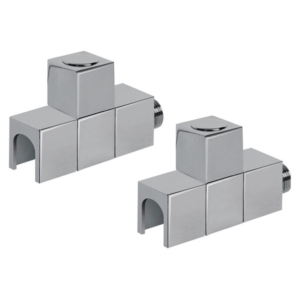Cube manual straight radiator valves