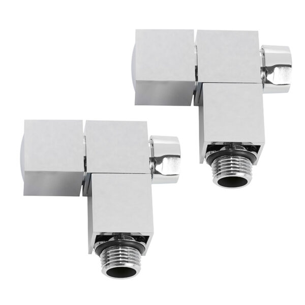 Cubic angle manual radiator valves