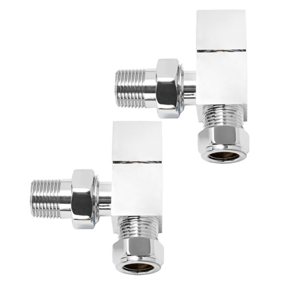 Cubic angle manual radiator valves