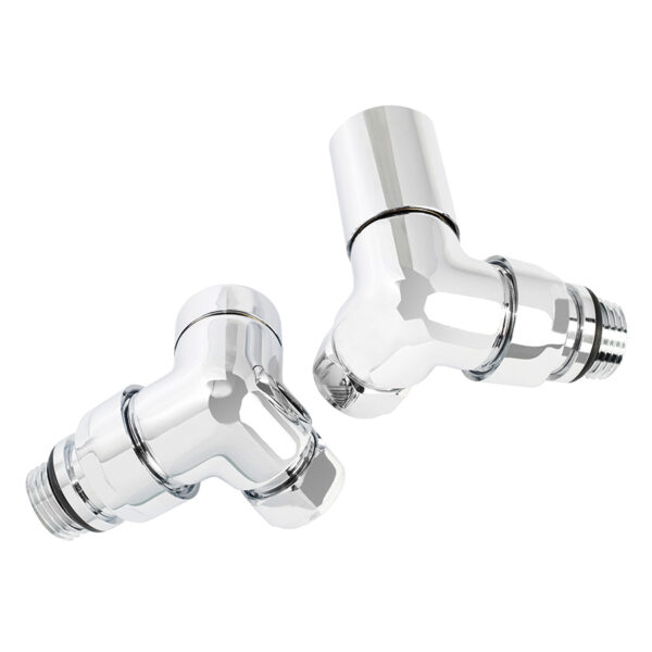 Cylindrical corner manual radiator valves