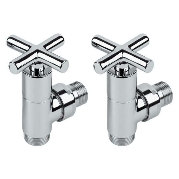 Manual angle radiator valves