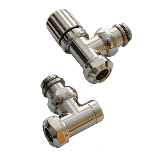 Angle radiator valves