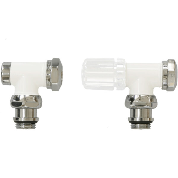 Angle radiator valves