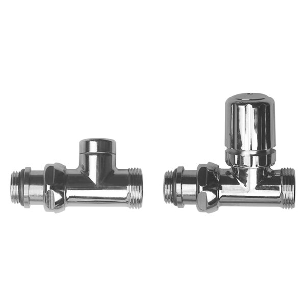 Straight radiator valves