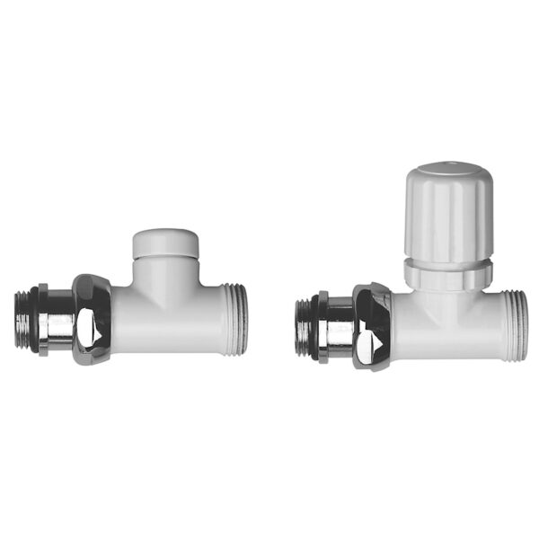 Straight radiator valves