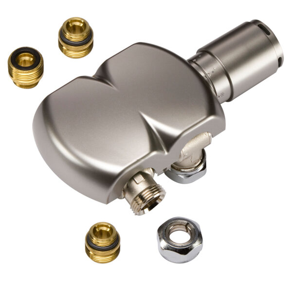 Swivel radiator valves and sensor