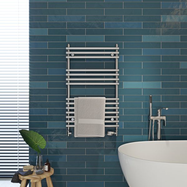 Attractive towel rail for bathrooms and kitchens