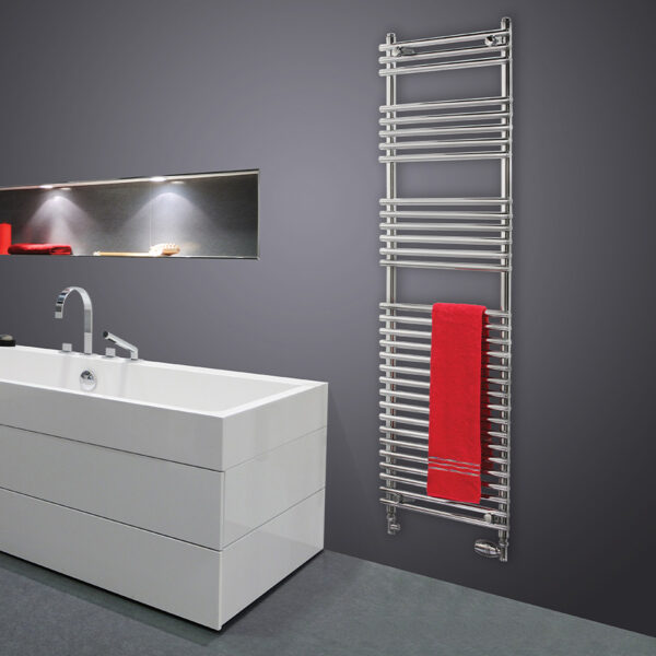 Attractive towel rail for bathrooms and kitchens