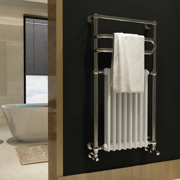 Traditional bathroom towel rail for home