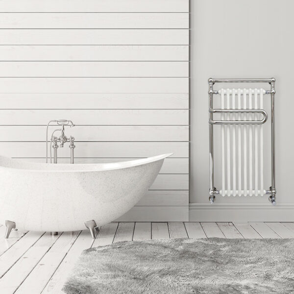 Traditional bathroom towel rail for home