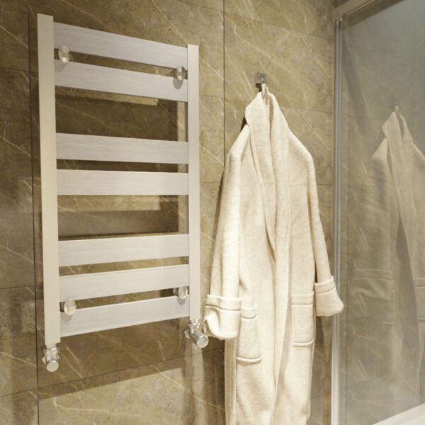 Modern aluminium bathroom towel rail