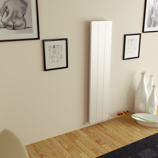 Aluminium radiator for living room hallway