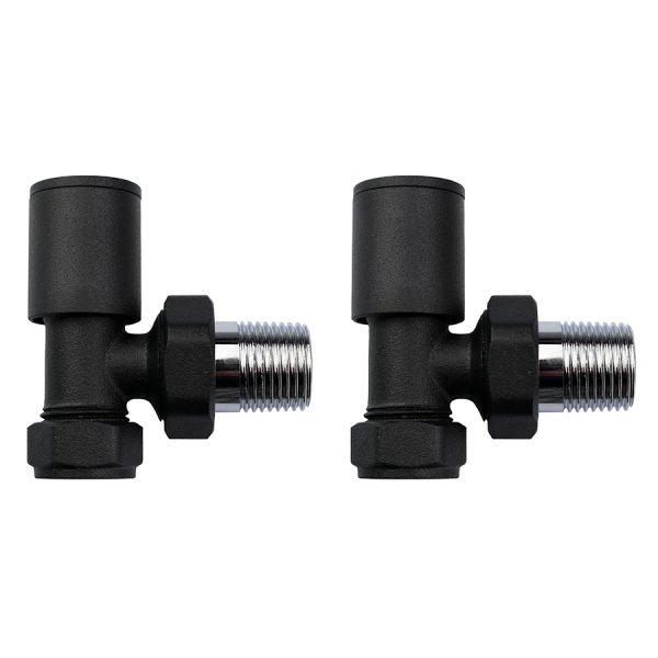 Cylindrical angle manual radiator valves