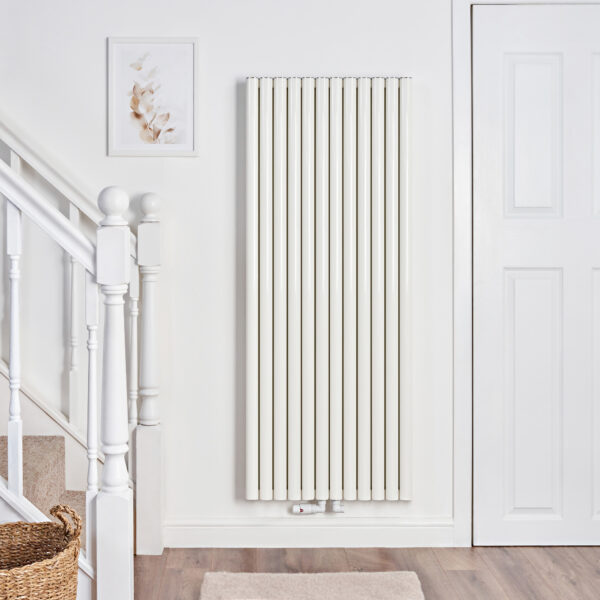 Ultraheat Visage VIS1512W White aluminium radiator in a room setting